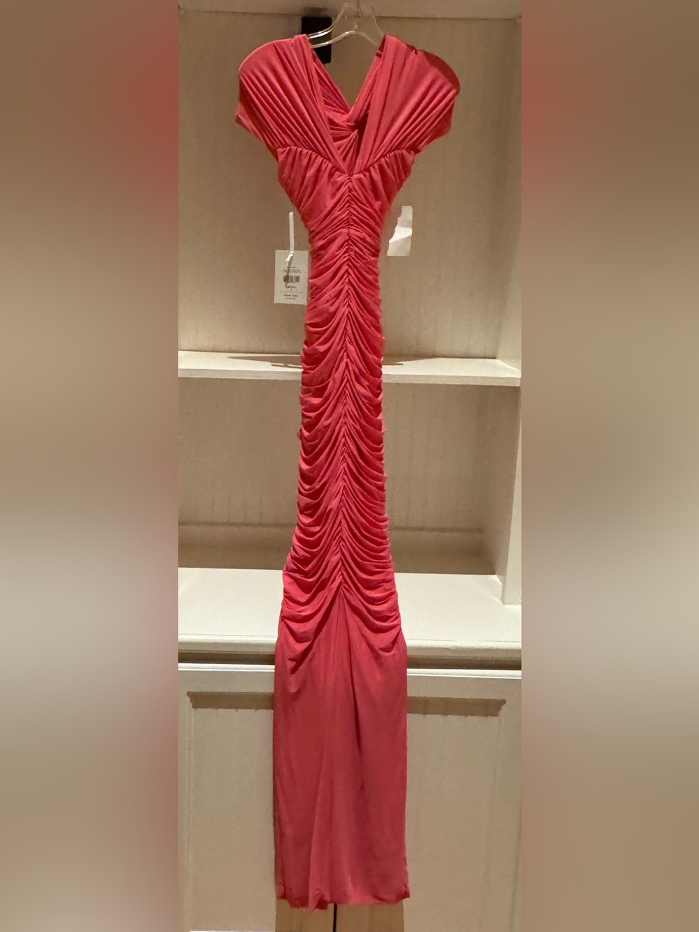 Ronny Kobo Nasha Cutout Maxi Dress Bubble Gum Pink NWT Size S - Picture 3 of 9